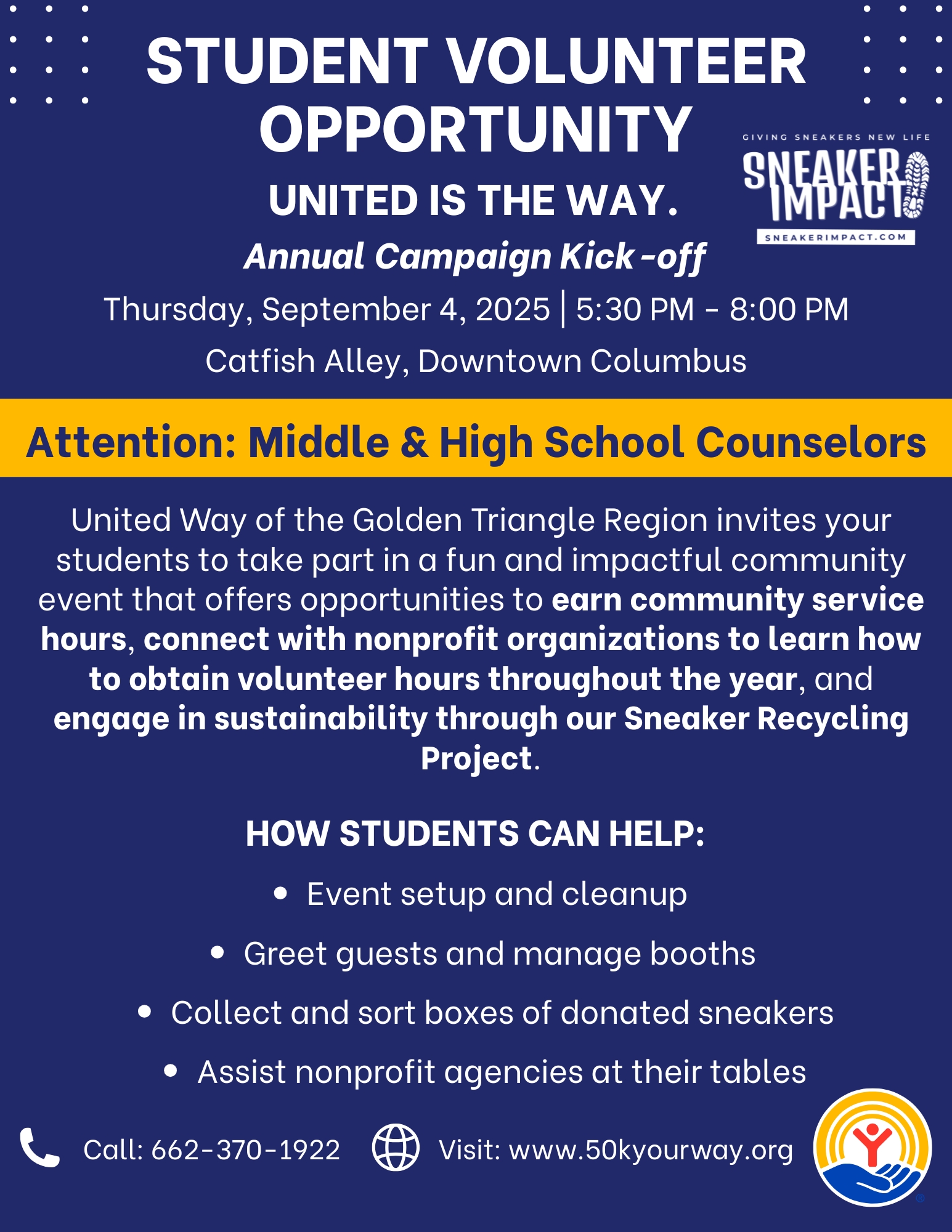 Student Volunteer Opportunity